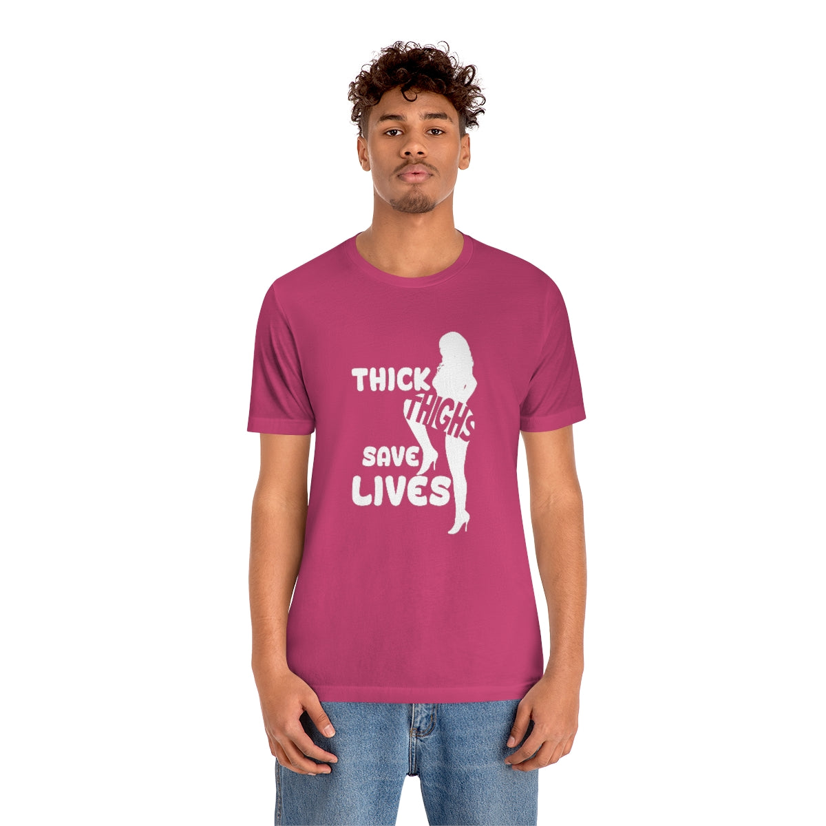 Thick Thighs- Unisex Jersey Short Sleeve Tee