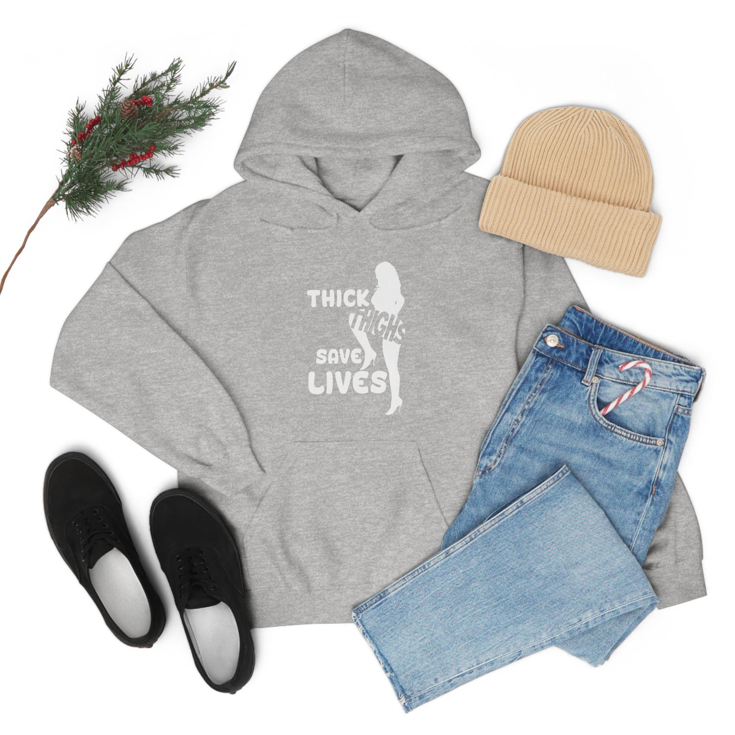 Thick Thighs- Unisex Heavy Blend™ Hooded Sweatshirt