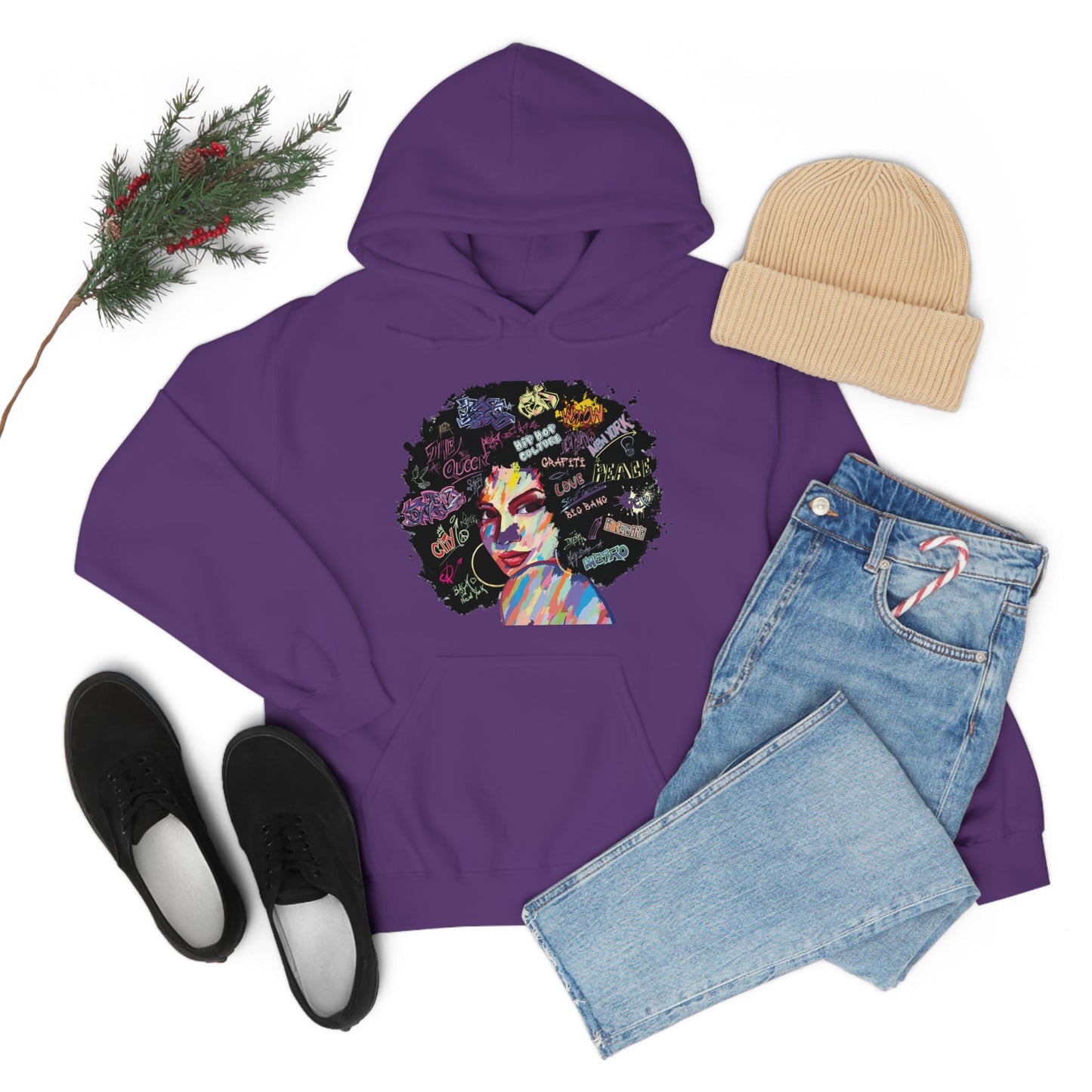 Hip Hop Queen- Unisex Heavy Blend™ Hooded Sweatshirt