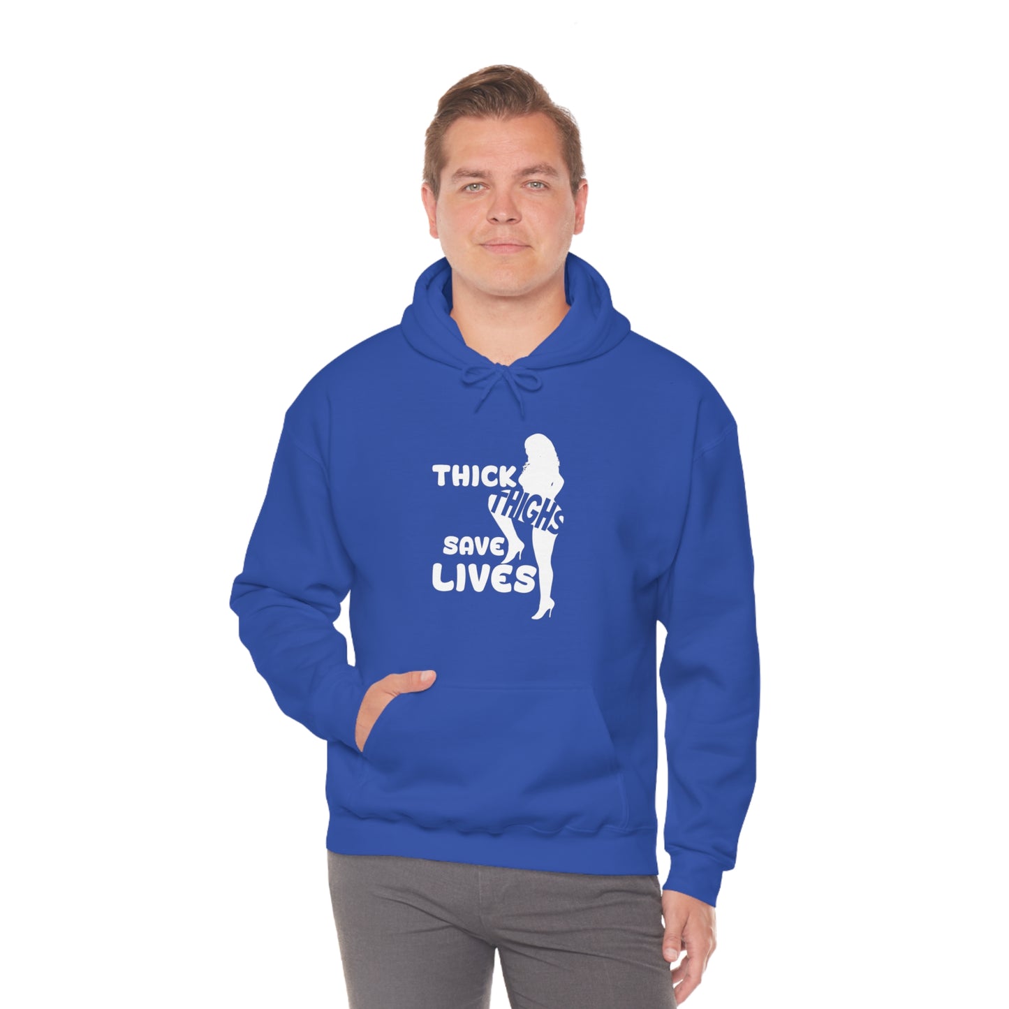 Thick Thighs- Unisex Heavy Blend™ Hooded Sweatshirt