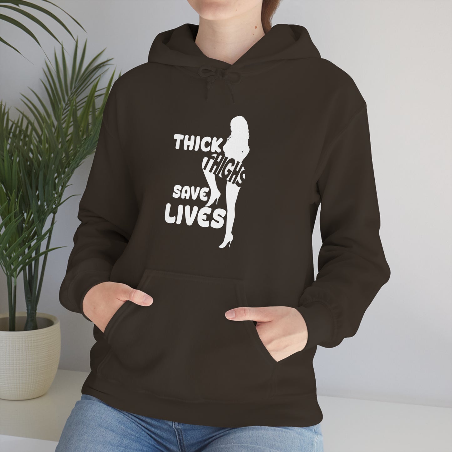 Thick Thighs- Unisex Heavy Blend™ Hooded Sweatshirt