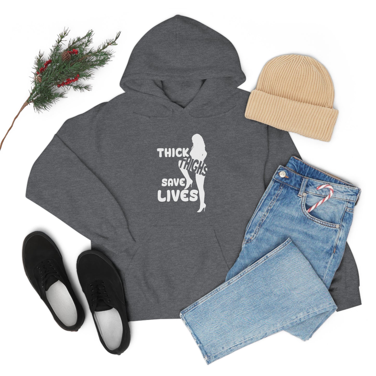 Thick Thighs- Unisex Heavy Blend™ Hooded Sweatshirt