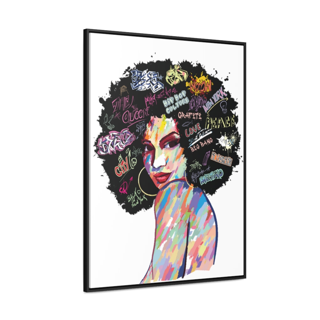 Hip Hop Queen- Gallery Canvas Wraps, Vertical Frame