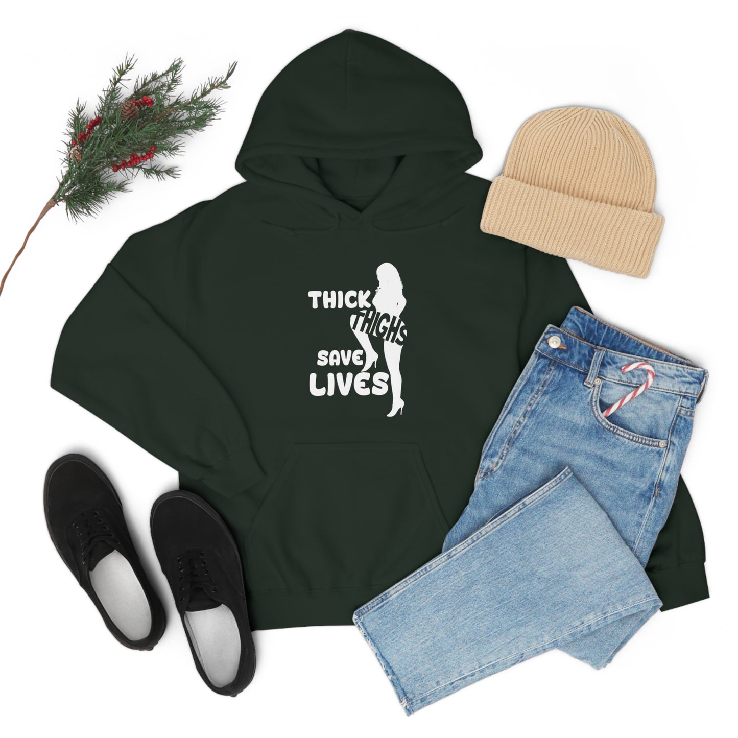 Thick Thighs- Unisex Heavy Blend™ Hooded Sweatshirt