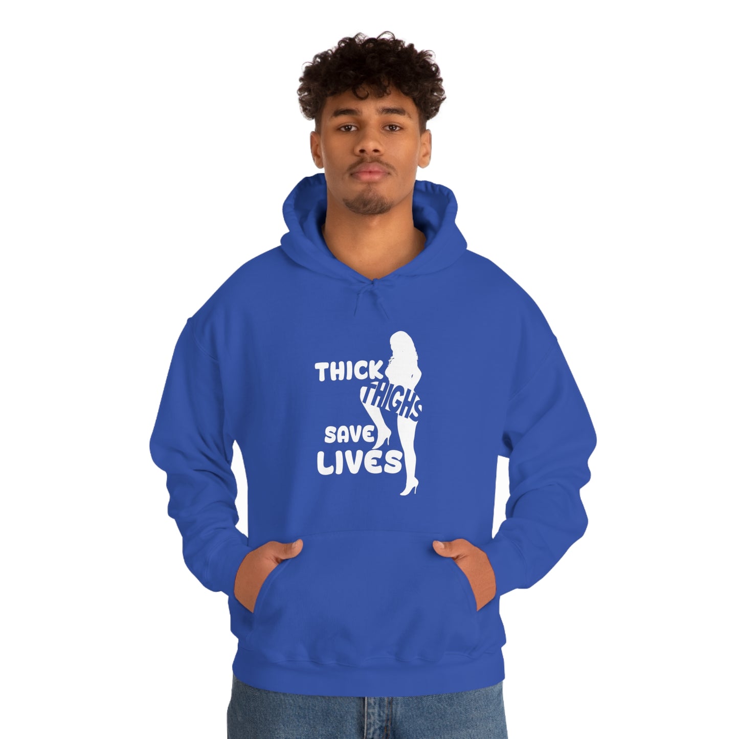 Thick Thighs- Unisex Heavy Blend™ Hooded Sweatshirt