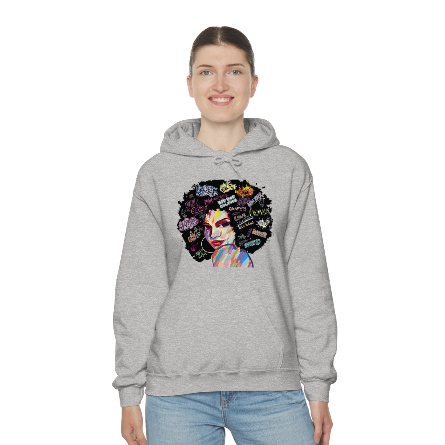 Hip Hop Queen- Unisex Heavy Blend™ Hooded Sweatshirt