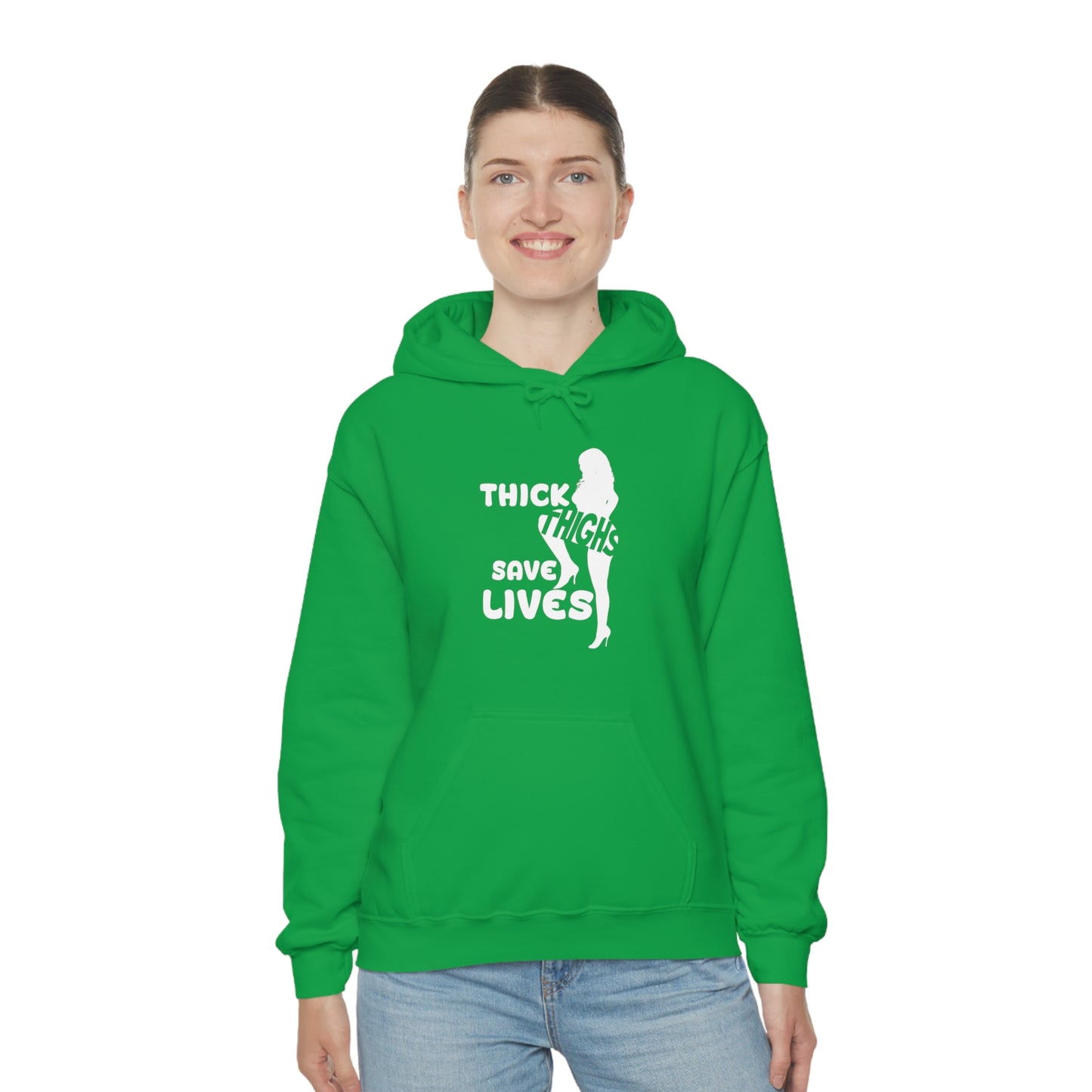 Thick Thighs- Unisex Heavy Blend™ Hooded Sweatshirt