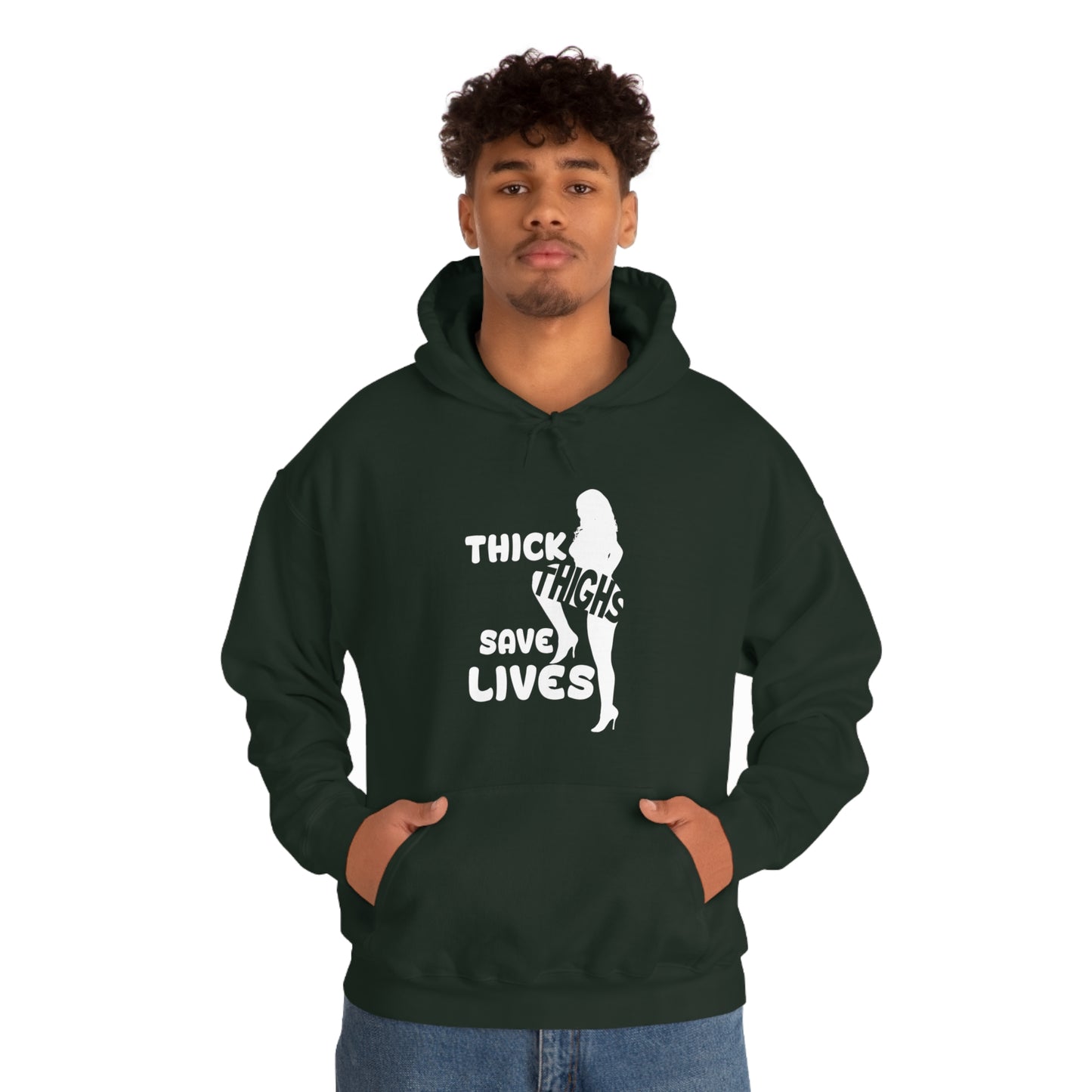 Thick Thighs- Unisex Heavy Blend™ Hooded Sweatshirt