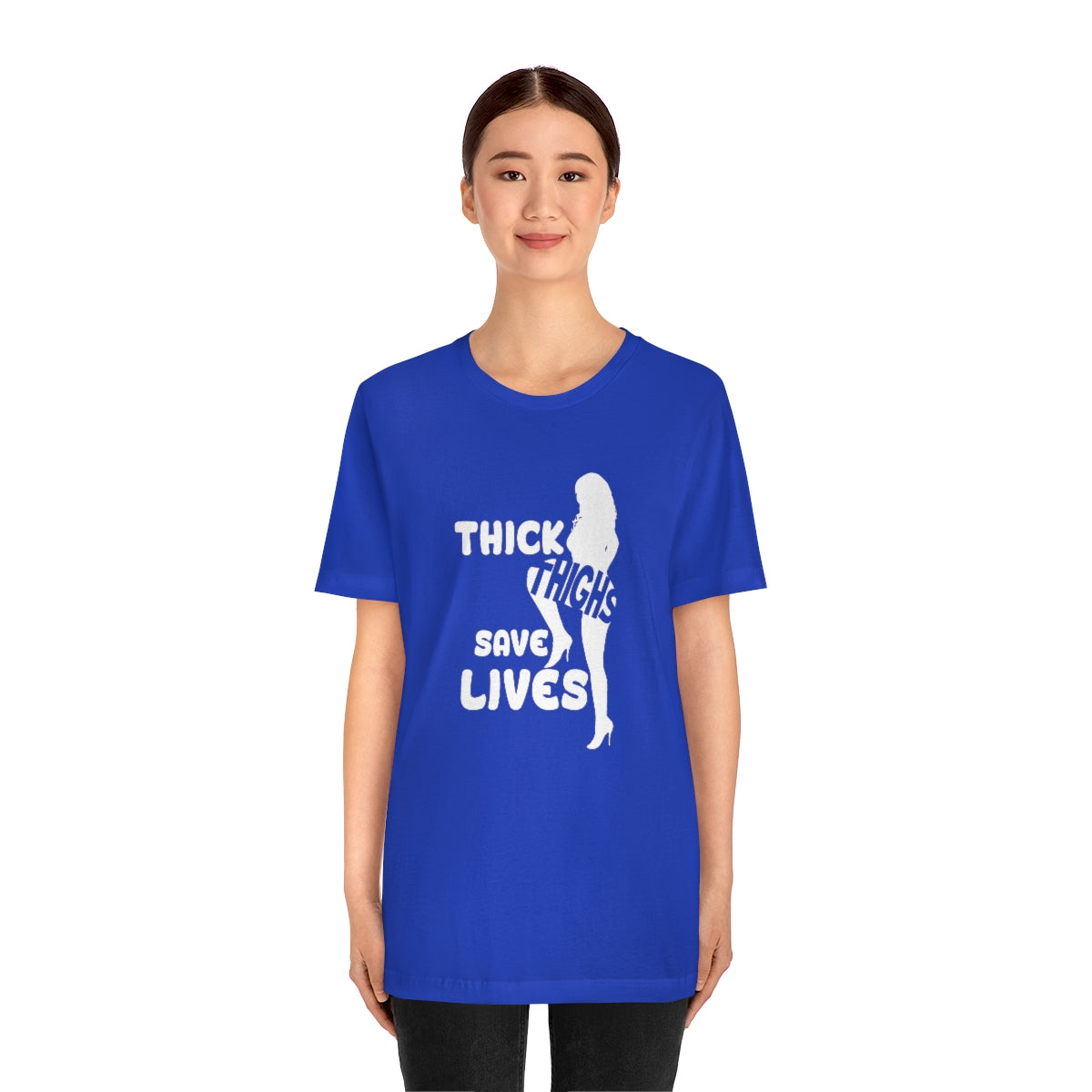 Thick Thighs- Unisex Jersey Short Sleeve Tee