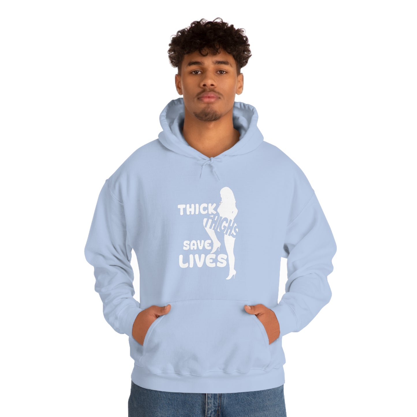 Thick Thighs- Unisex Heavy Blend™ Hooded Sweatshirt