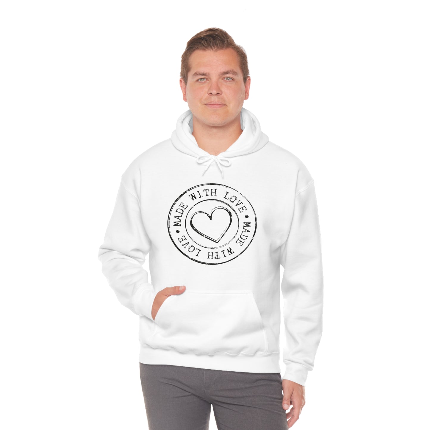 Made with Love- Unisex Heavy Blend™ Hooded Sweatshirt