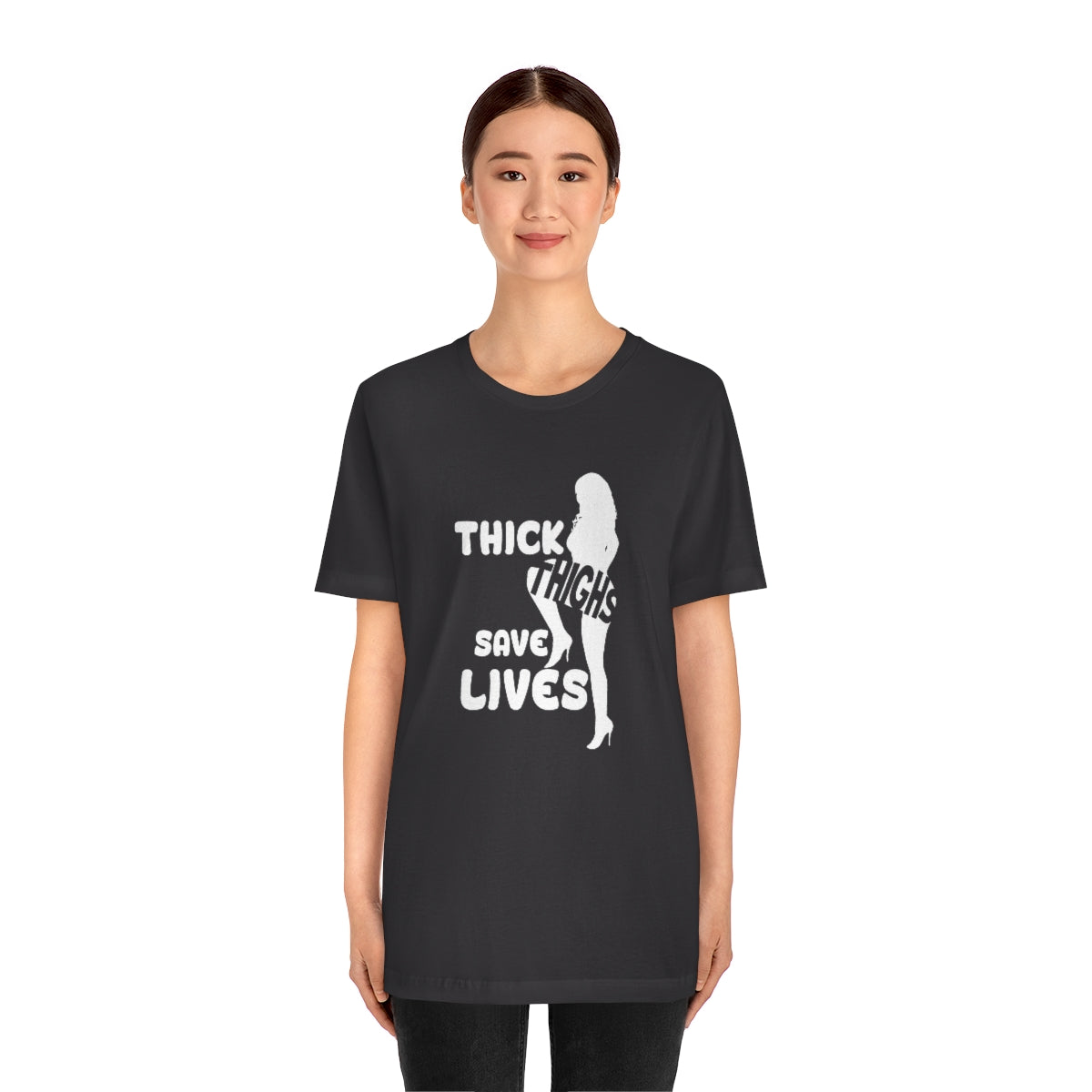 Thick Thighs- Unisex Jersey Short Sleeve Tee