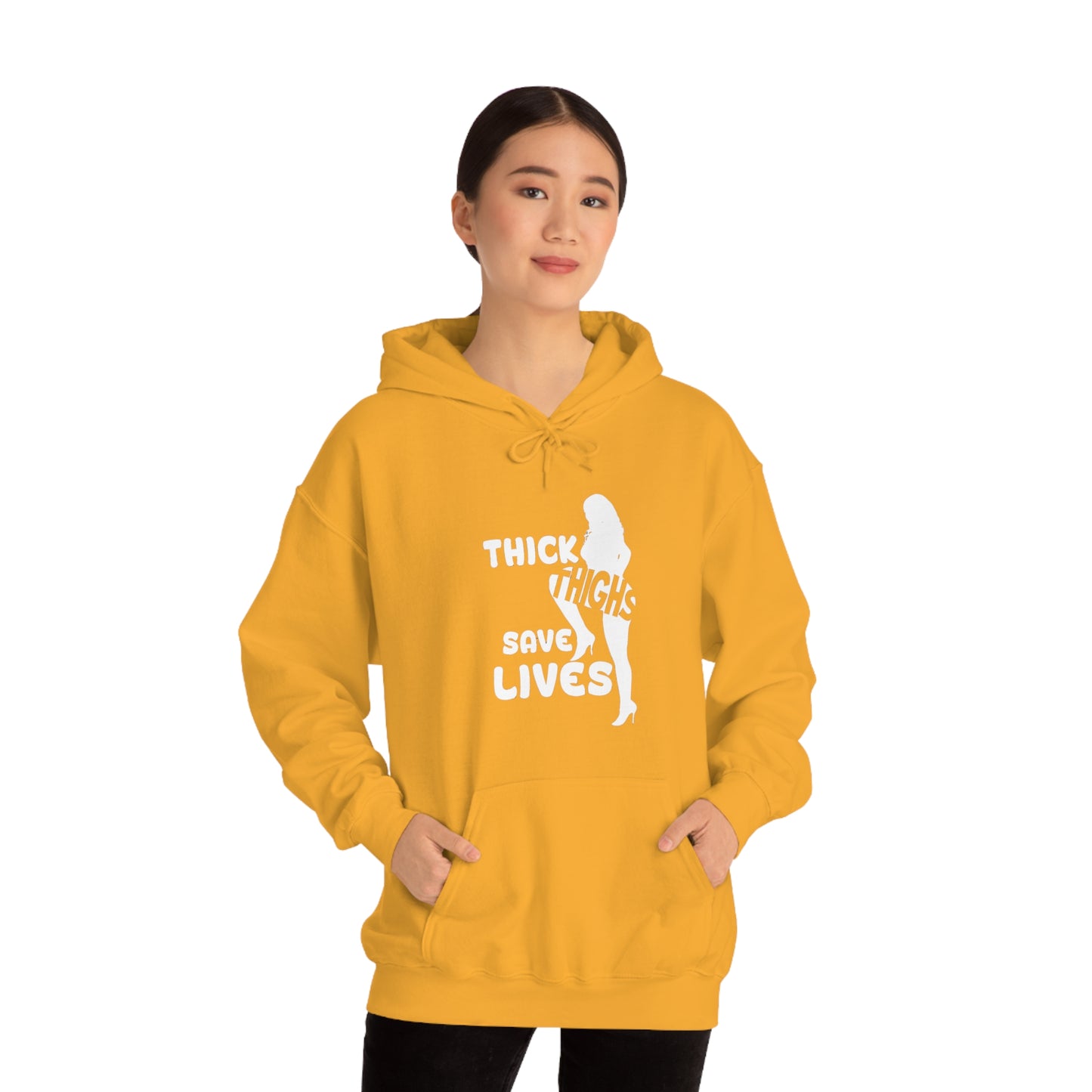 Thick Thighs- Unisex Heavy Blend™ Hooded Sweatshirt