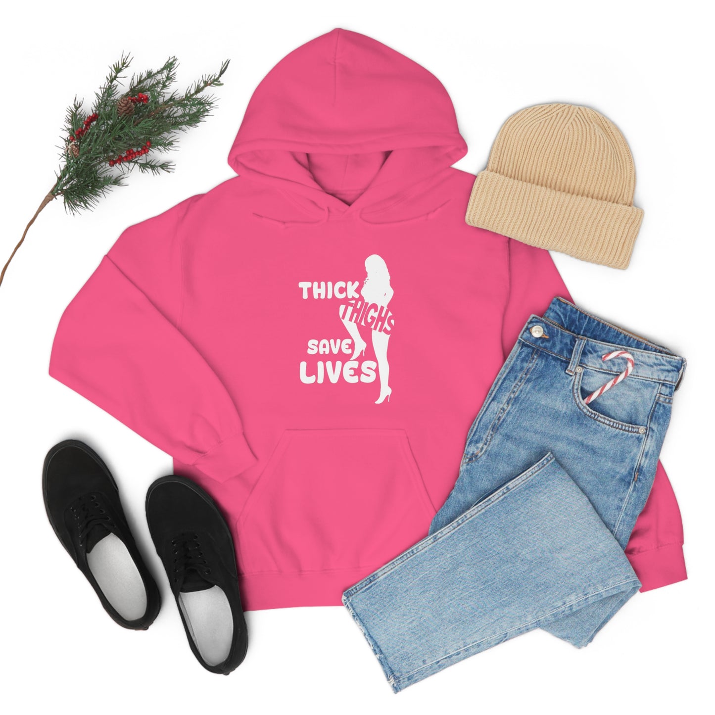 Thick Thighs- Unisex Heavy Blend™ Hooded Sweatshirt