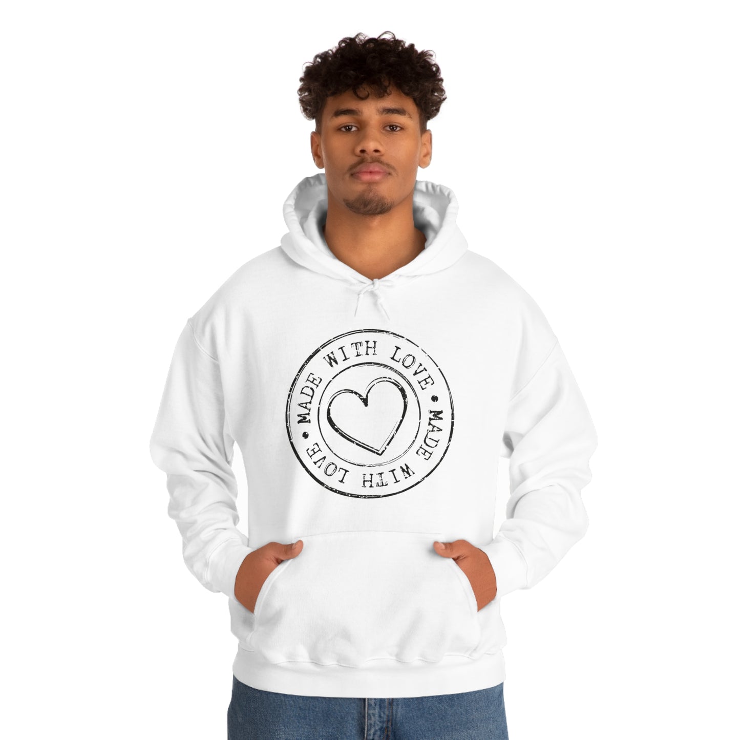 Made with Love- Unisex Heavy Blend™ Hooded Sweatshirt