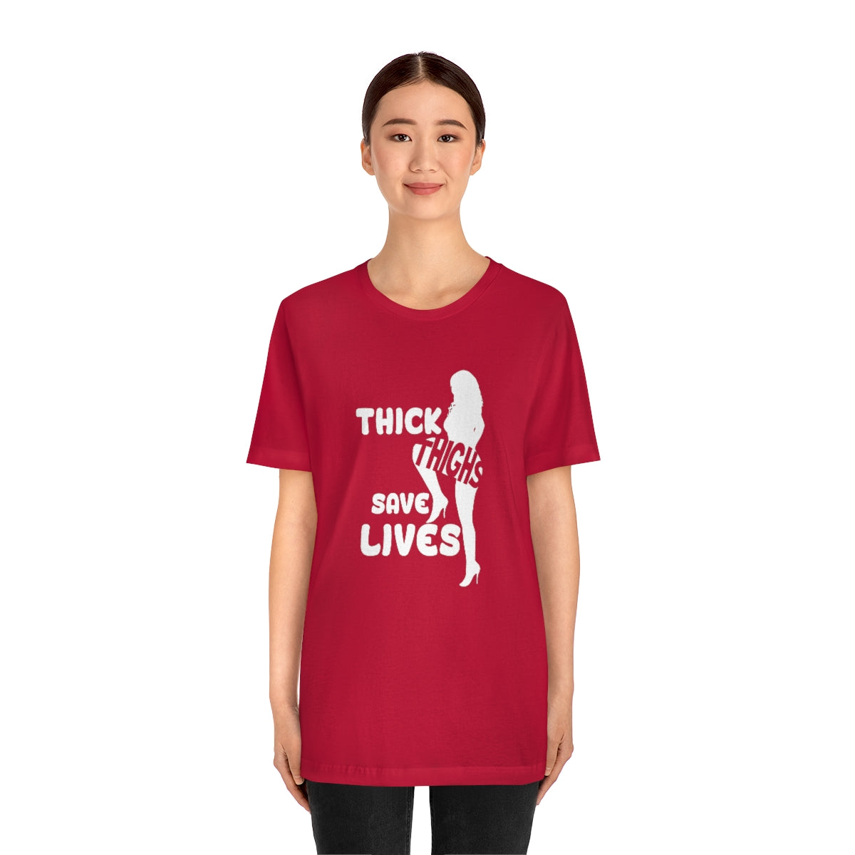 Thick Thighs- Unisex Jersey Short Sleeve Tee