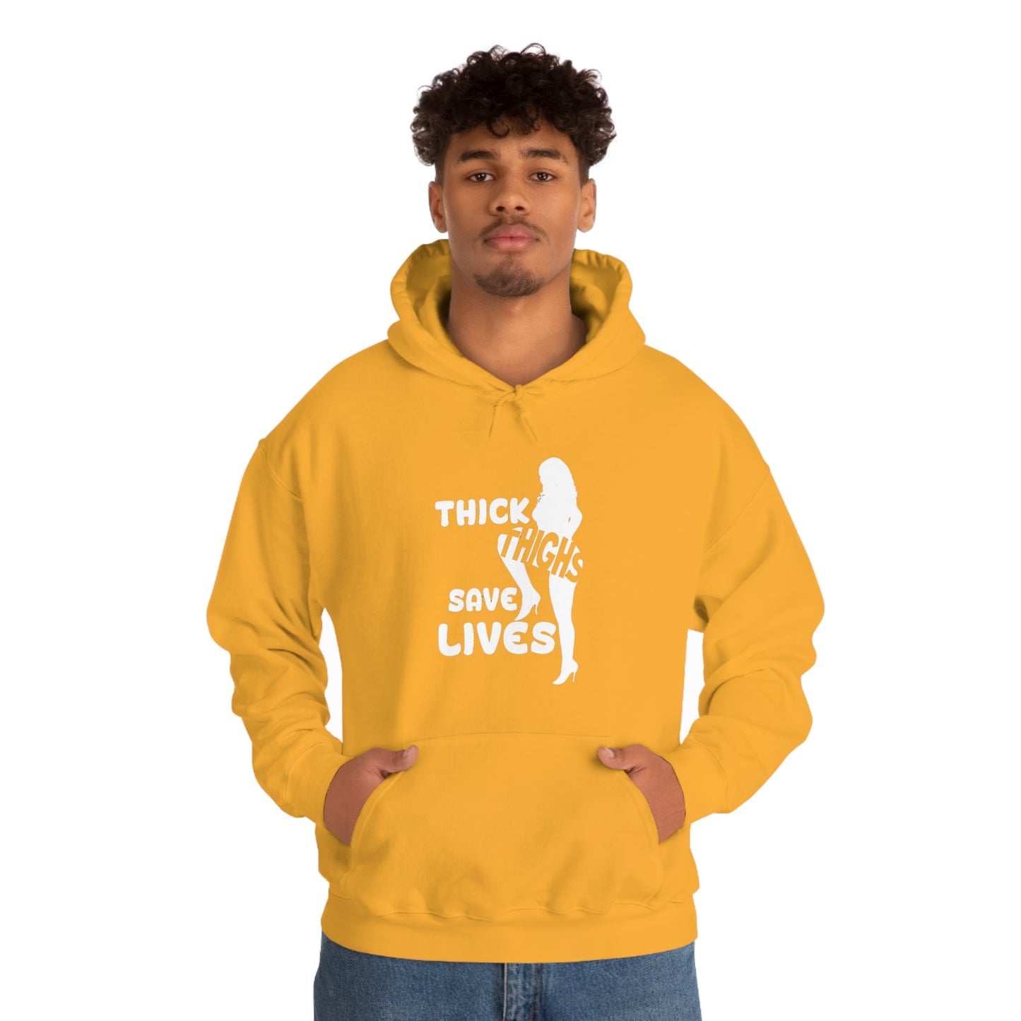 Thick Thighs- Unisex Heavy Blend™ Hooded Sweatshirt