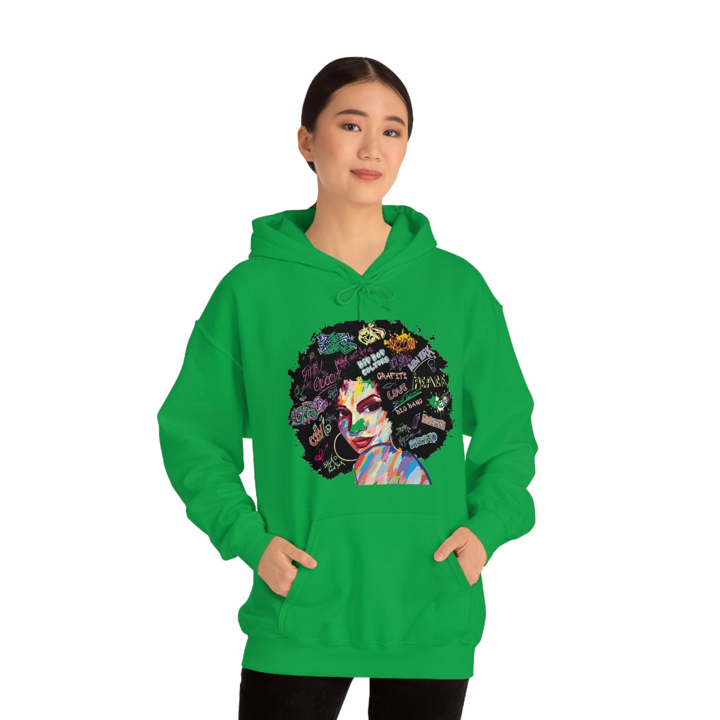 Hip Hop Queen- Unisex Heavy Blend™ Hooded Sweatshirt