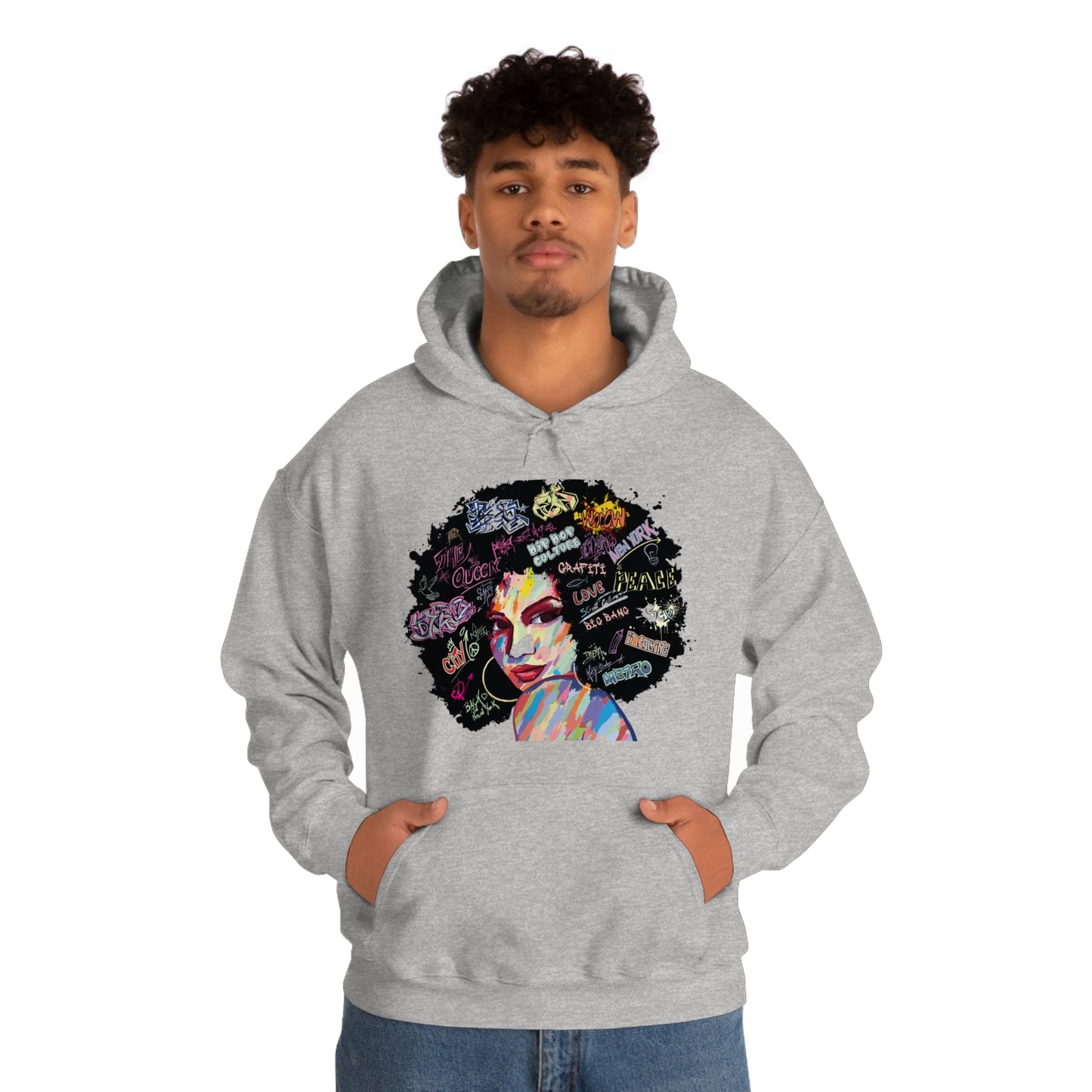 Hip Hop Queen- Unisex Heavy Blend™ Hooded Sweatshirt