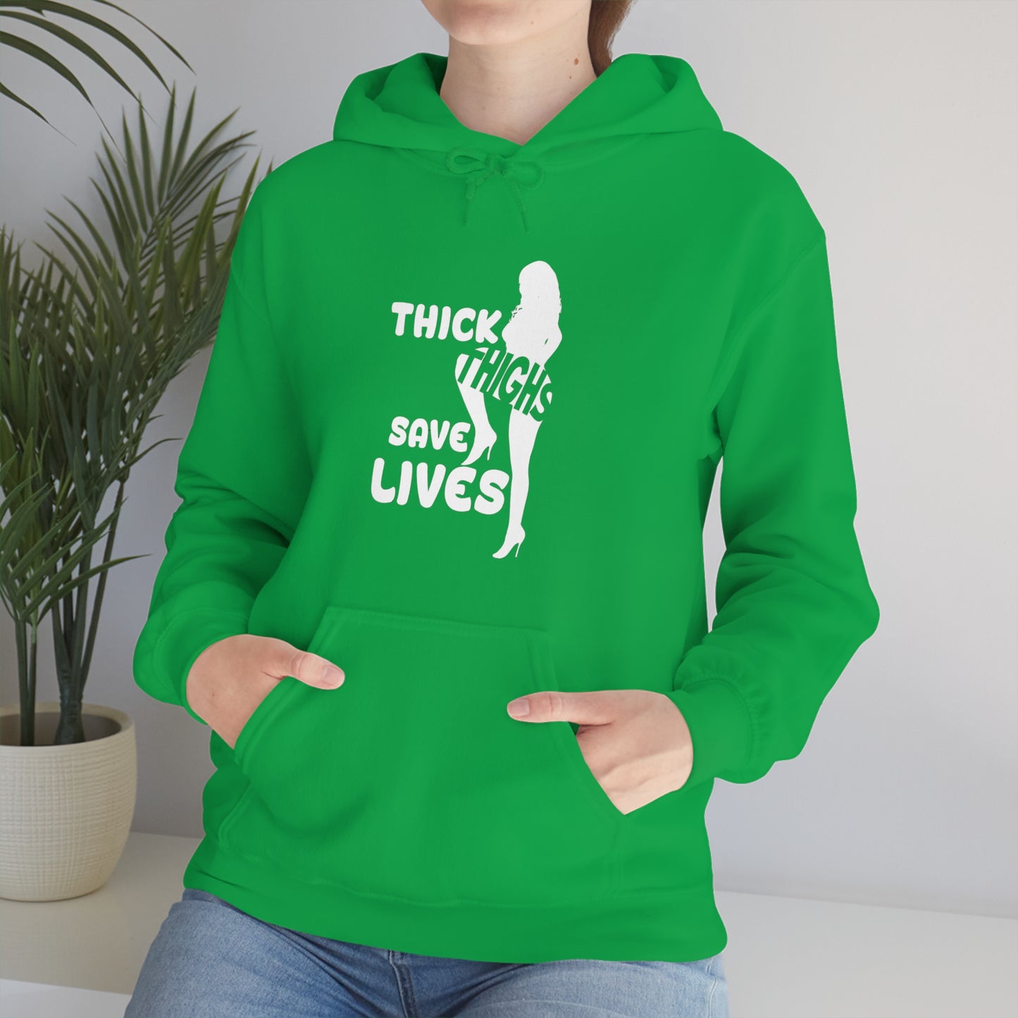 Thick Thighs- Unisex Heavy Blend™ Hooded Sweatshirt