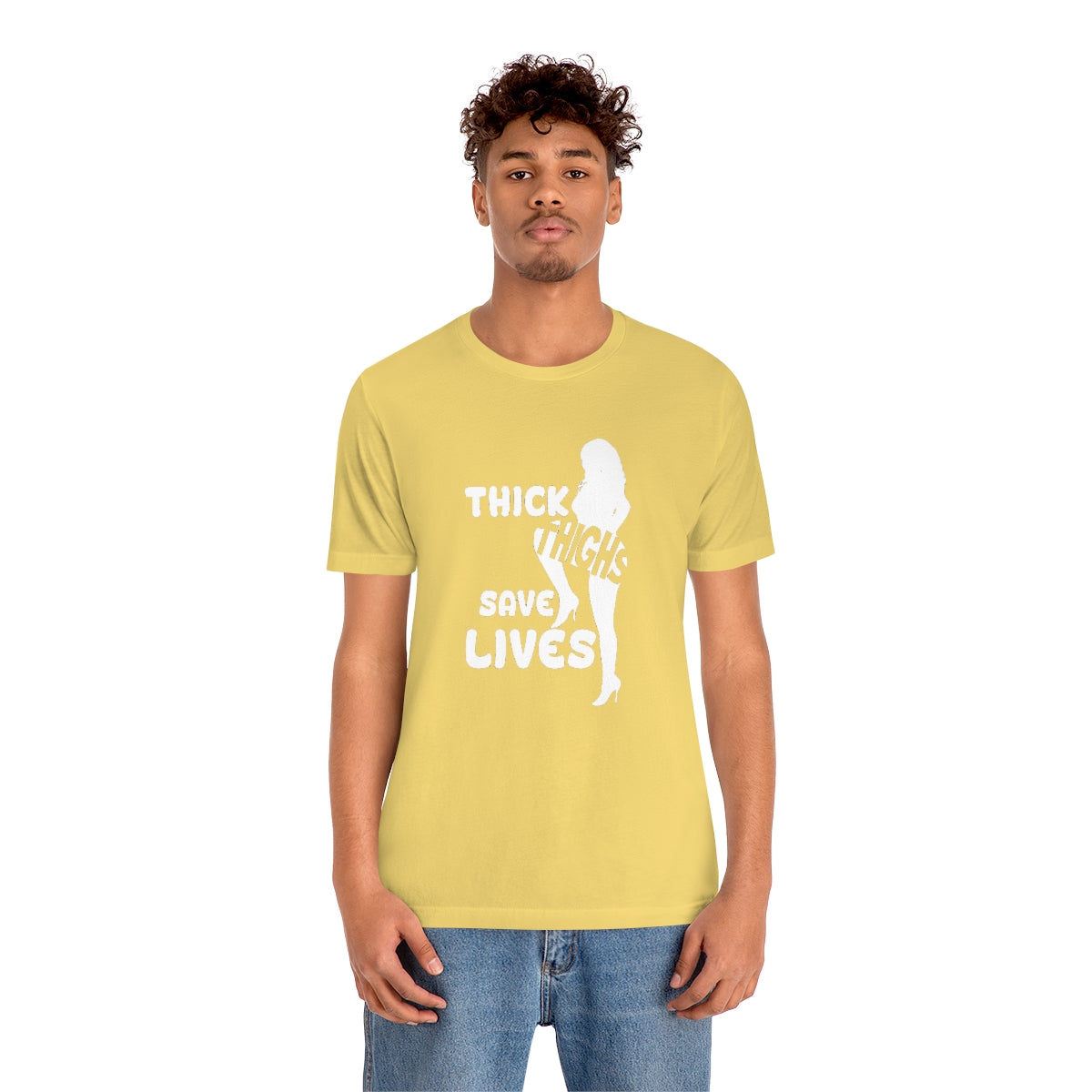 Thick Thighs- Unisex Jersey Short Sleeve Tee