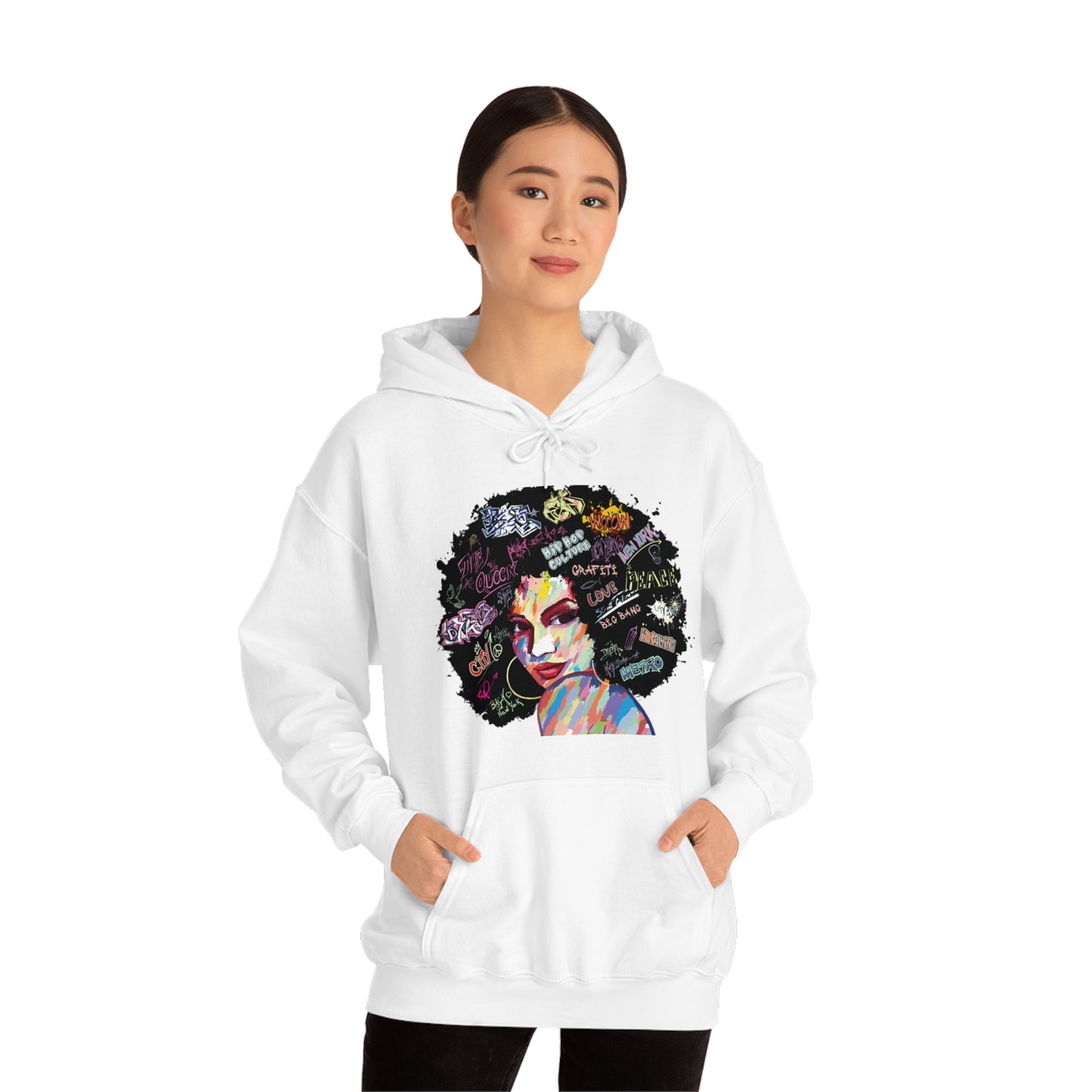 Hip Hop Queen- Unisex Heavy Blend™ Hooded Sweatshirt