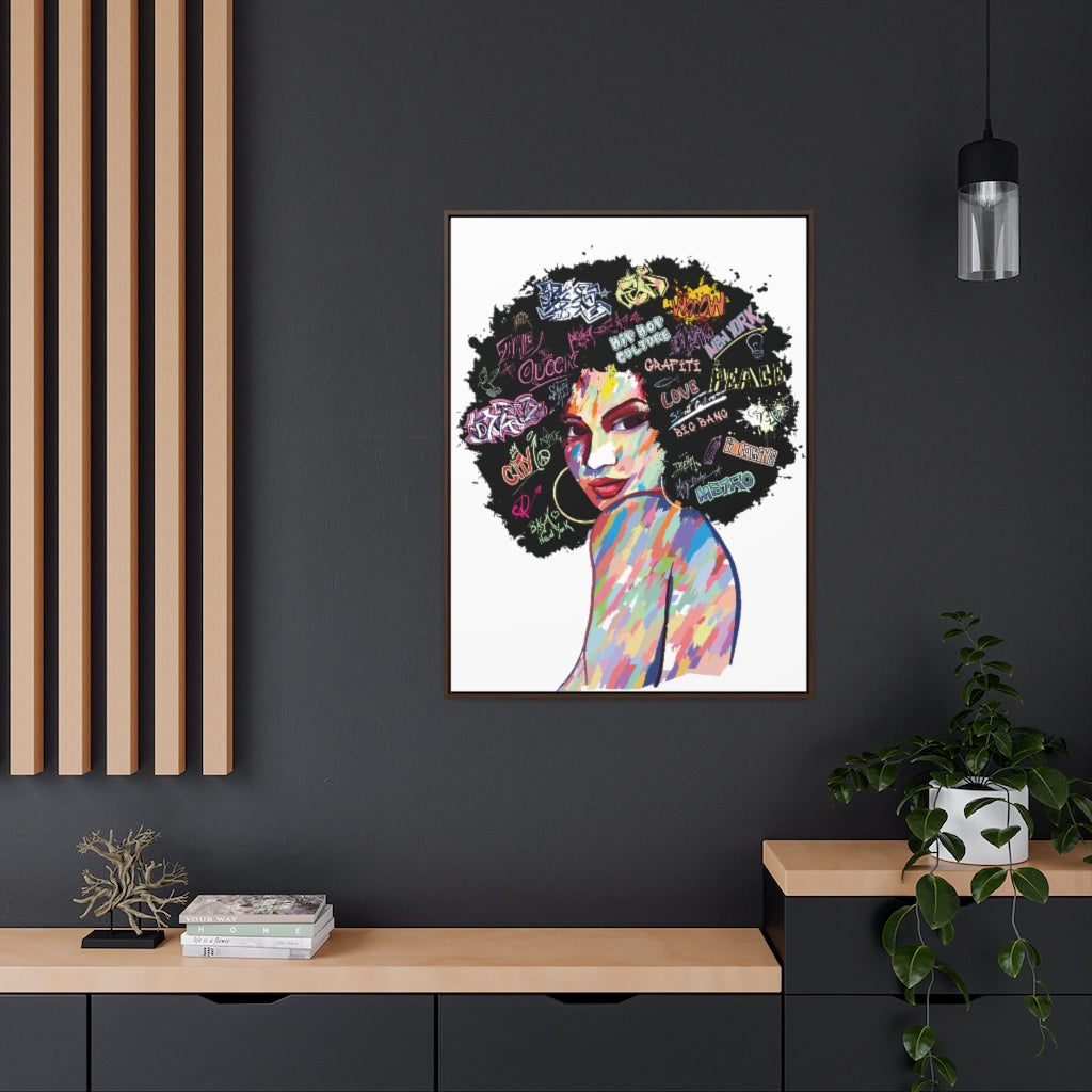 Hip Hop Queen- Gallery Canvas Wraps, Vertical Frame