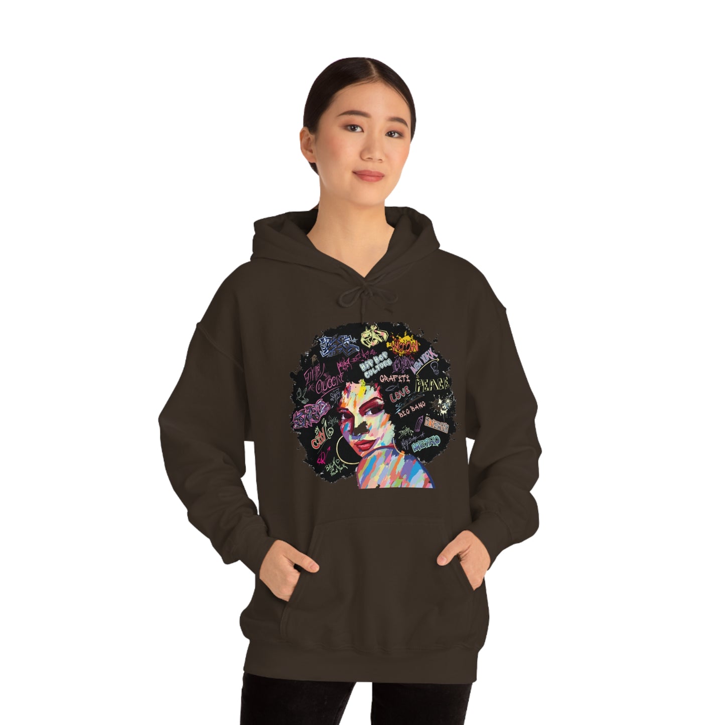 Hip Hop Queen- Unisex Heavy Blend™ Hooded Sweatshirt