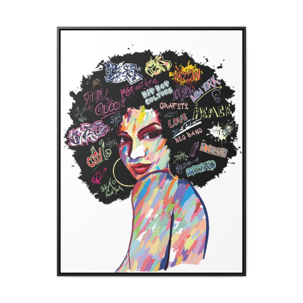 Hip Hop Queen- Gallery Canvas Wraps, Vertical Frame