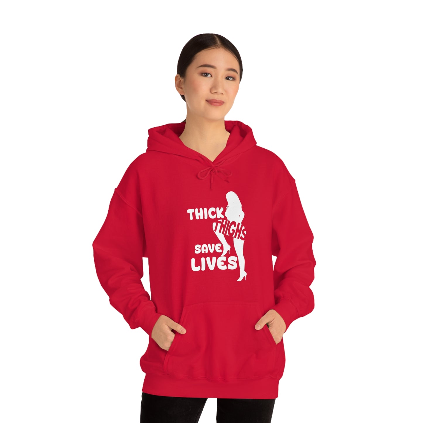 Thick Thighs- Unisex Heavy Blend™ Hooded Sweatshirt