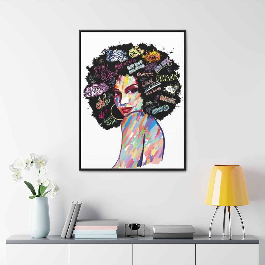 Hip Hop Queen- Gallery Canvas Wraps, Vertical Frame