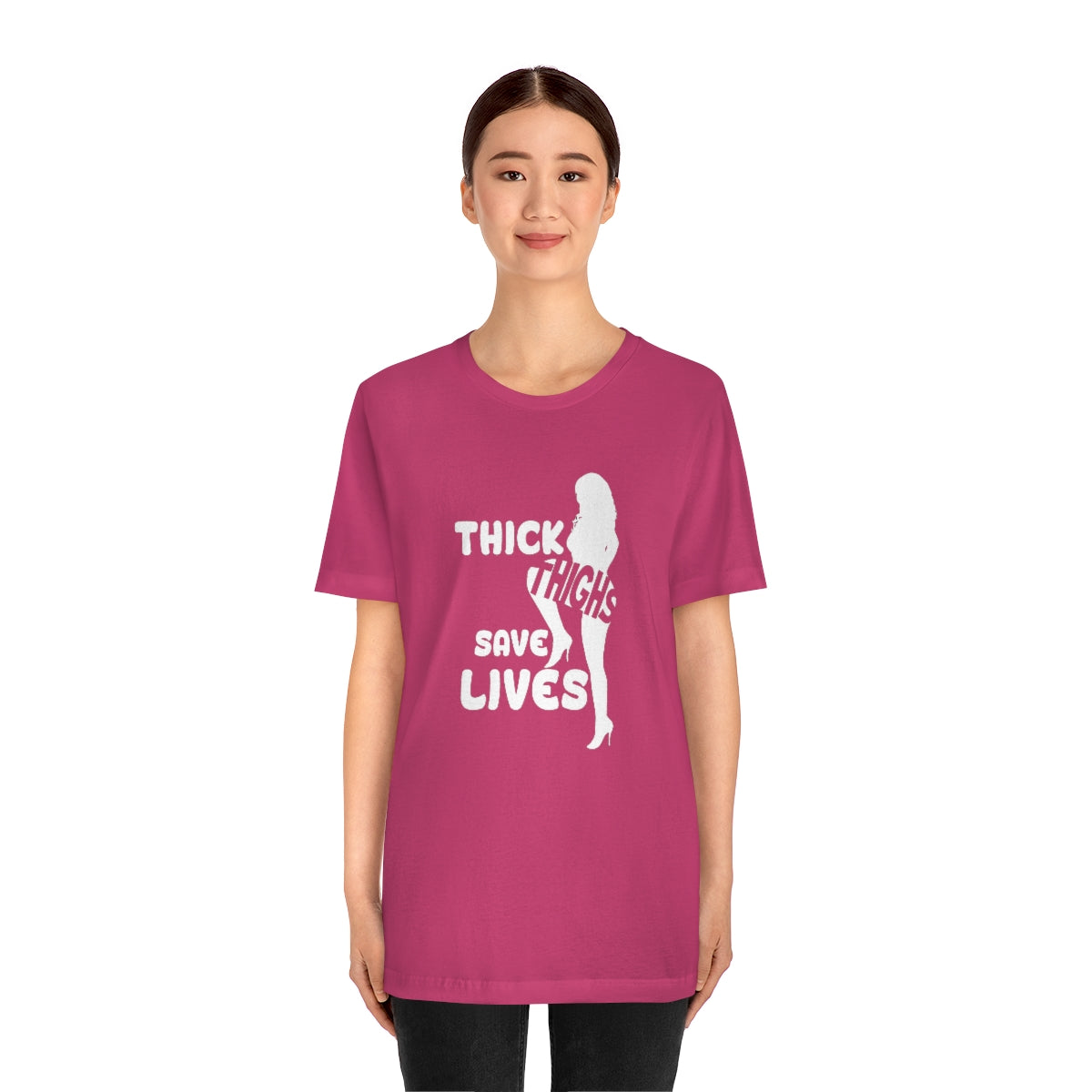 Thick Thighs- Unisex Jersey Short Sleeve Tee