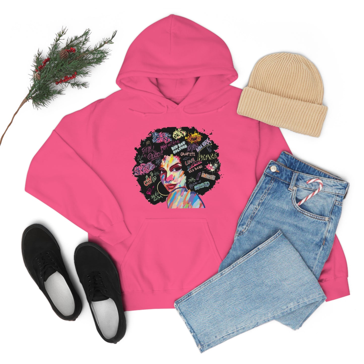 Hip Hop Queen- Unisex Heavy Blend™ Hooded Sweatshirt