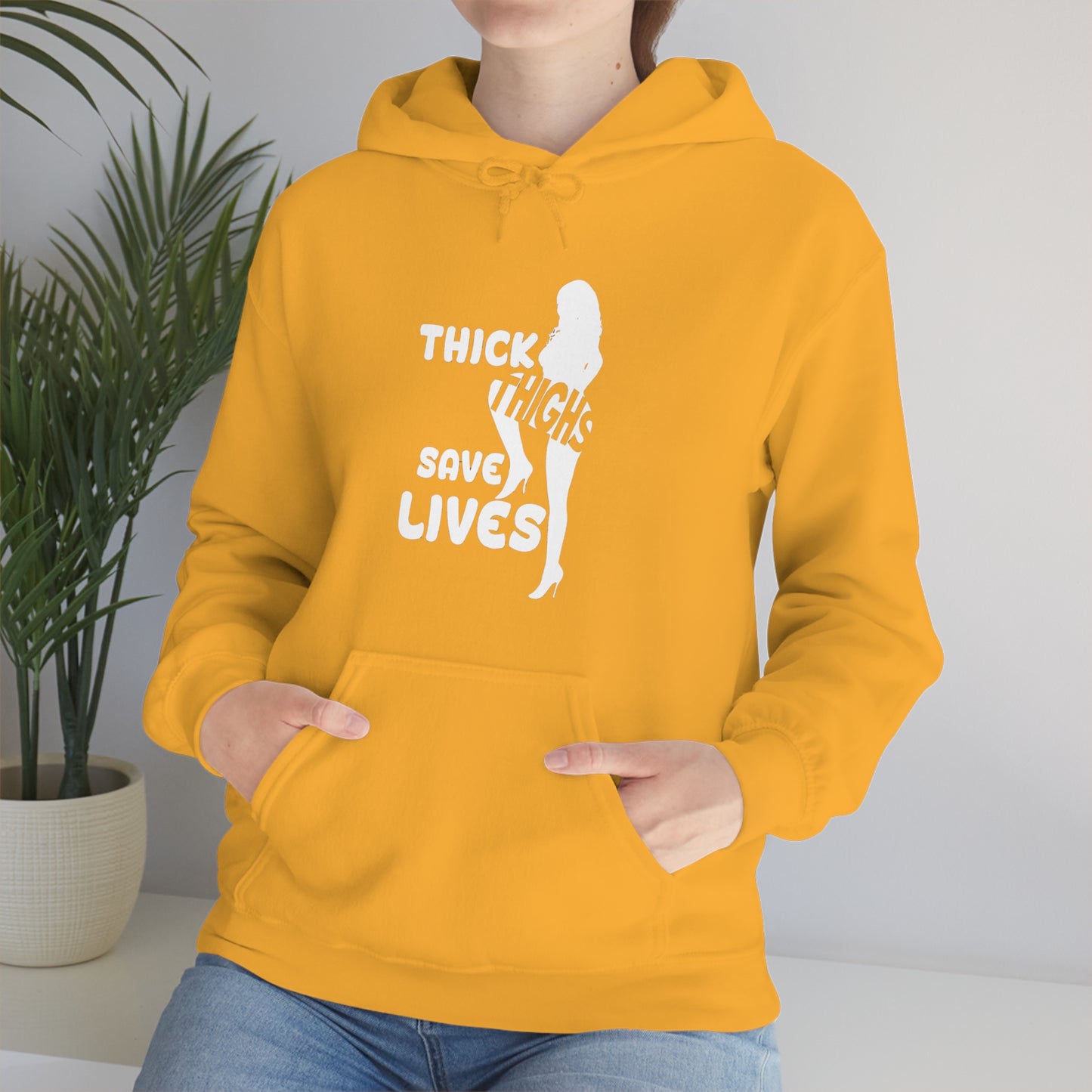 Thick Thighs- Unisex Heavy Blend™ Hooded Sweatshirt