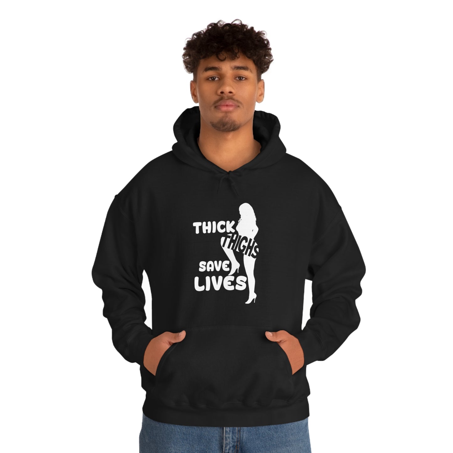 Thick Thighs- Unisex Heavy Blend™ Hooded Sweatshirt