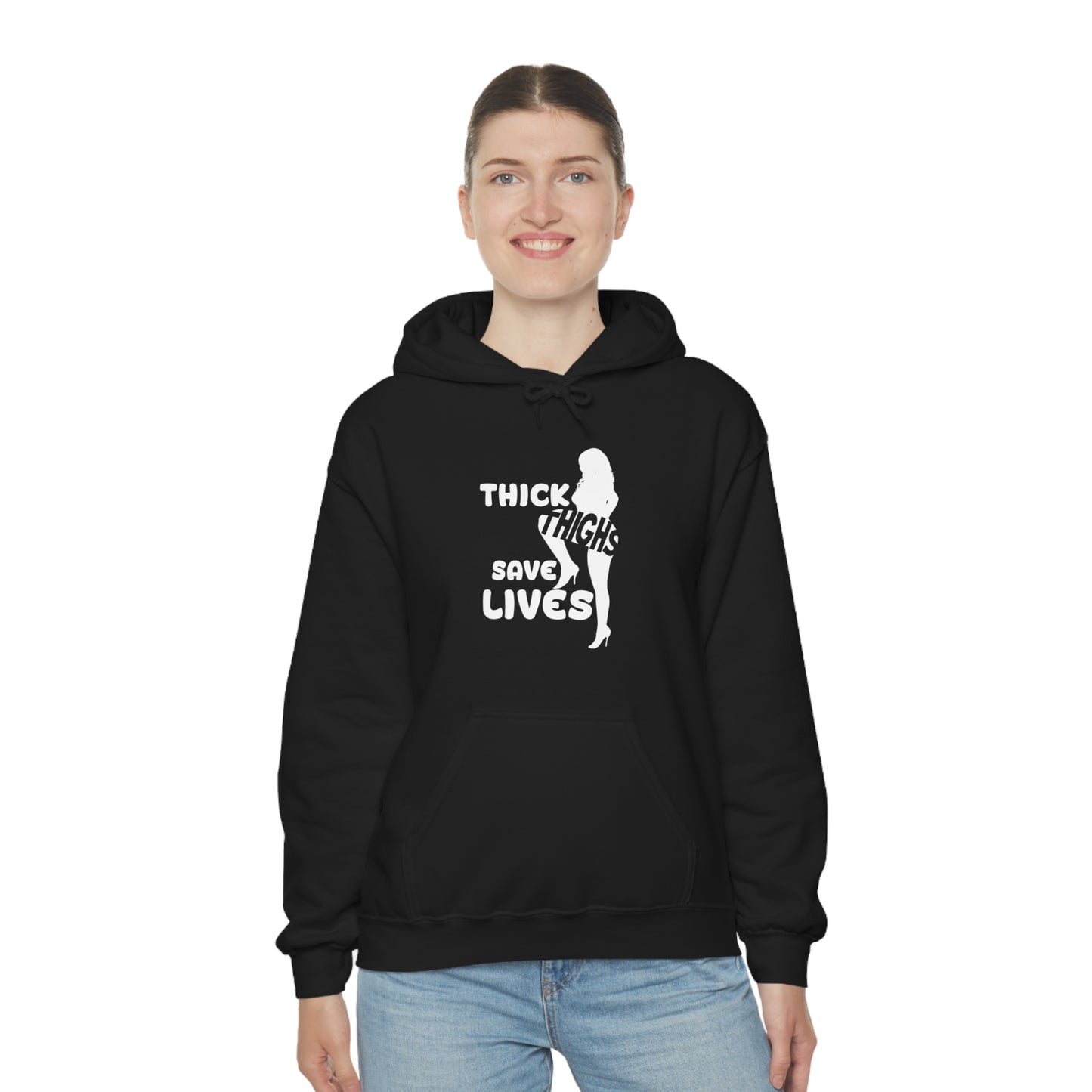 Thick Thighs- Unisex Heavy Blend™ Hooded Sweatshirt