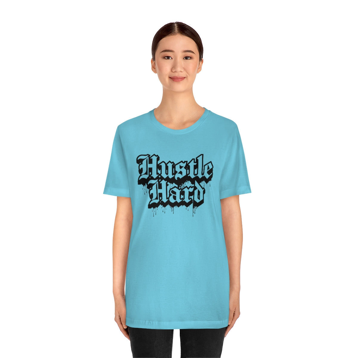 Hustle Hard- Unisex Jersey Short Sleeve Tee