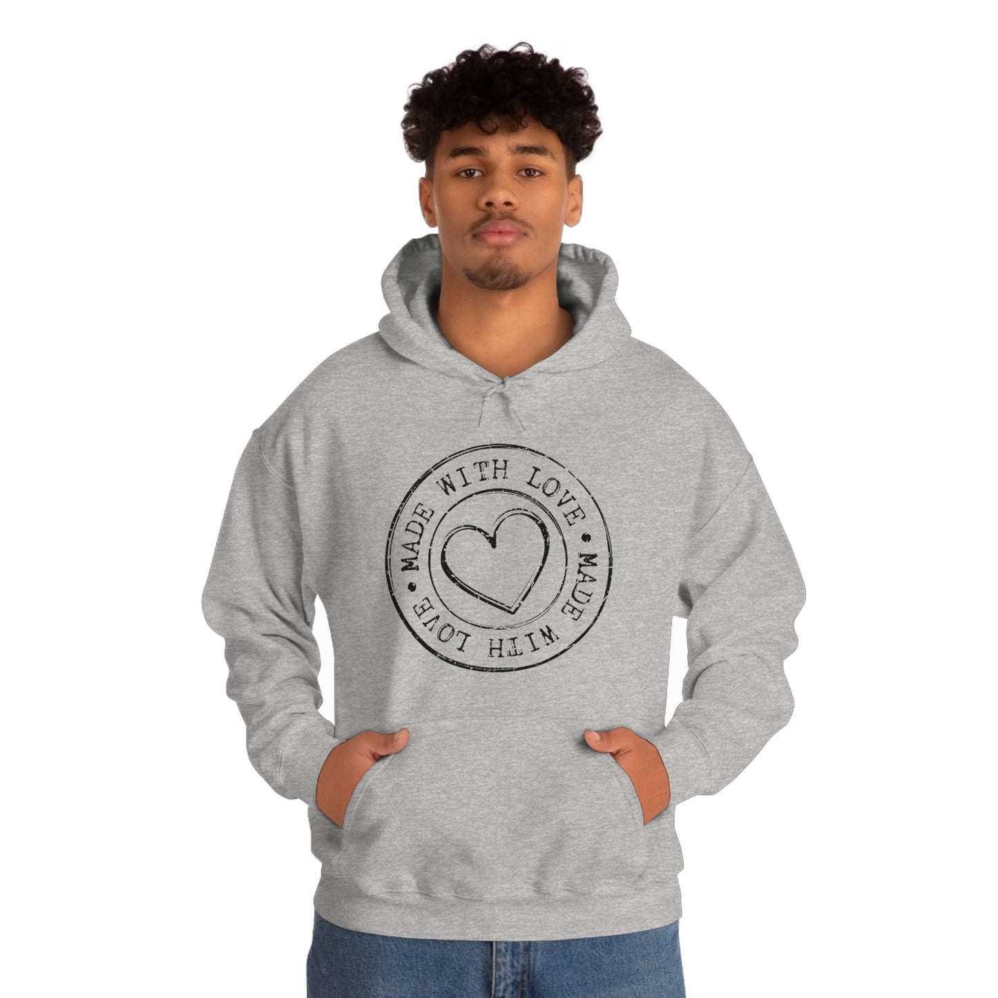 Made with Love- Unisex Heavy Blend™ Hooded Sweatshirt