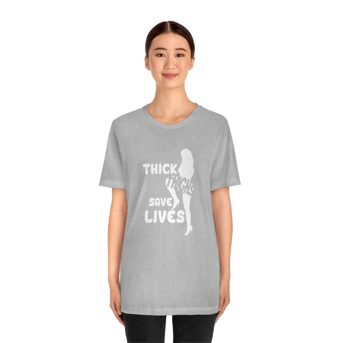 Thick Thighs- Unisex Jersey Short Sleeve Tee