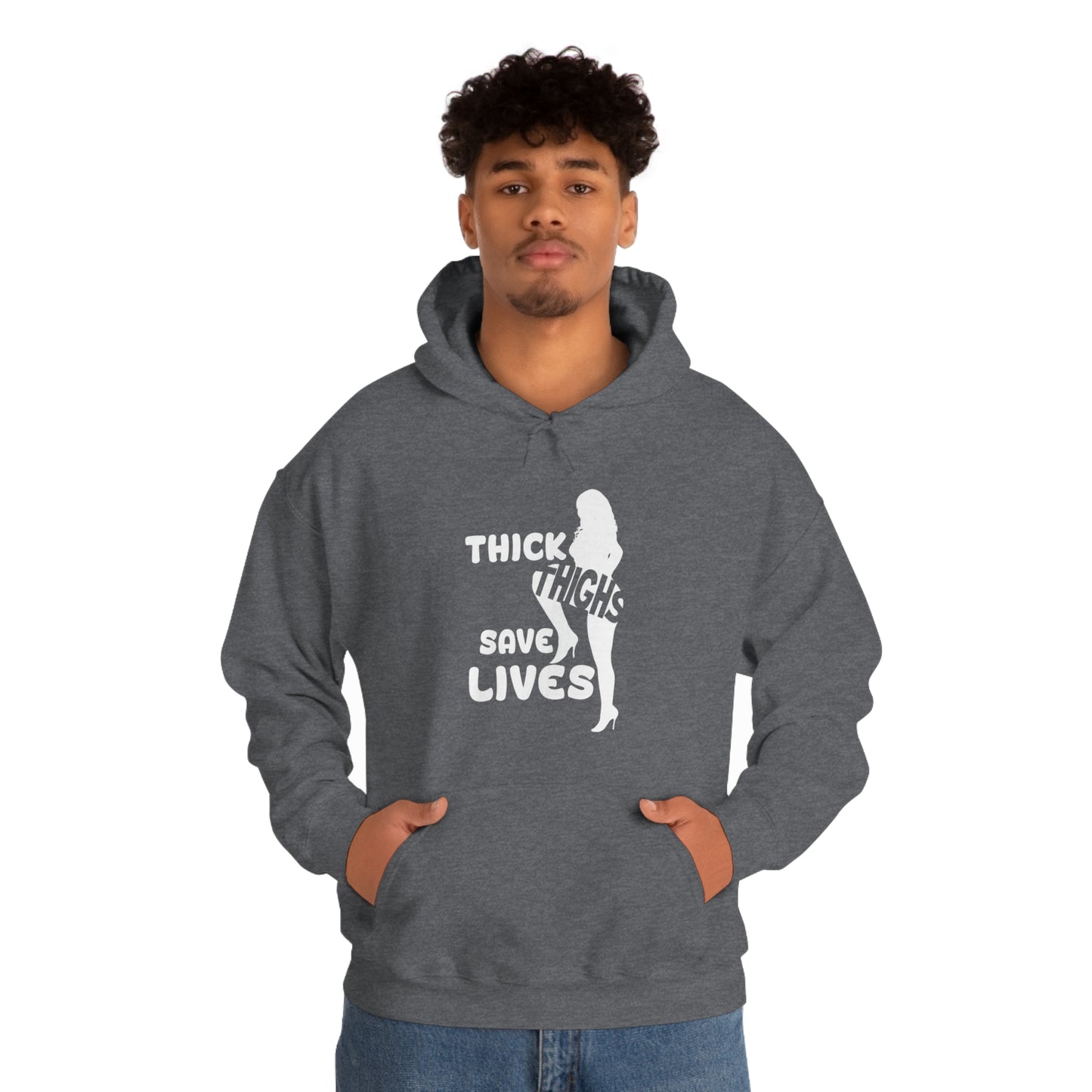 Thick Thighs- Unisex Heavy Blend™ Hooded Sweatshirt