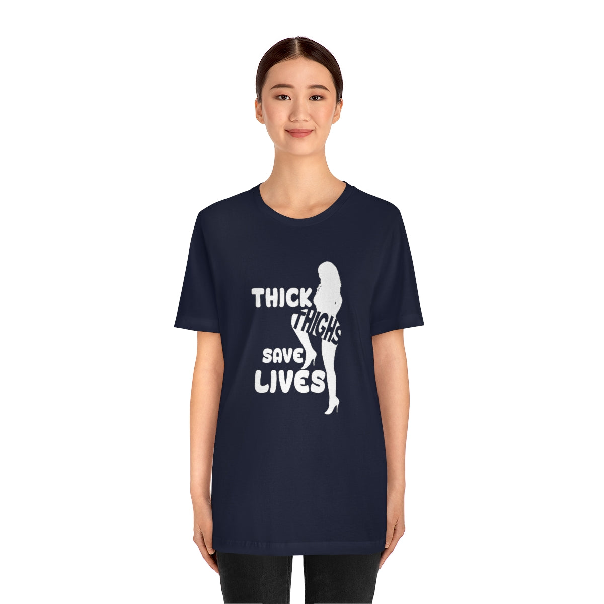 Thick Thighs- Unisex Jersey Short Sleeve Tee