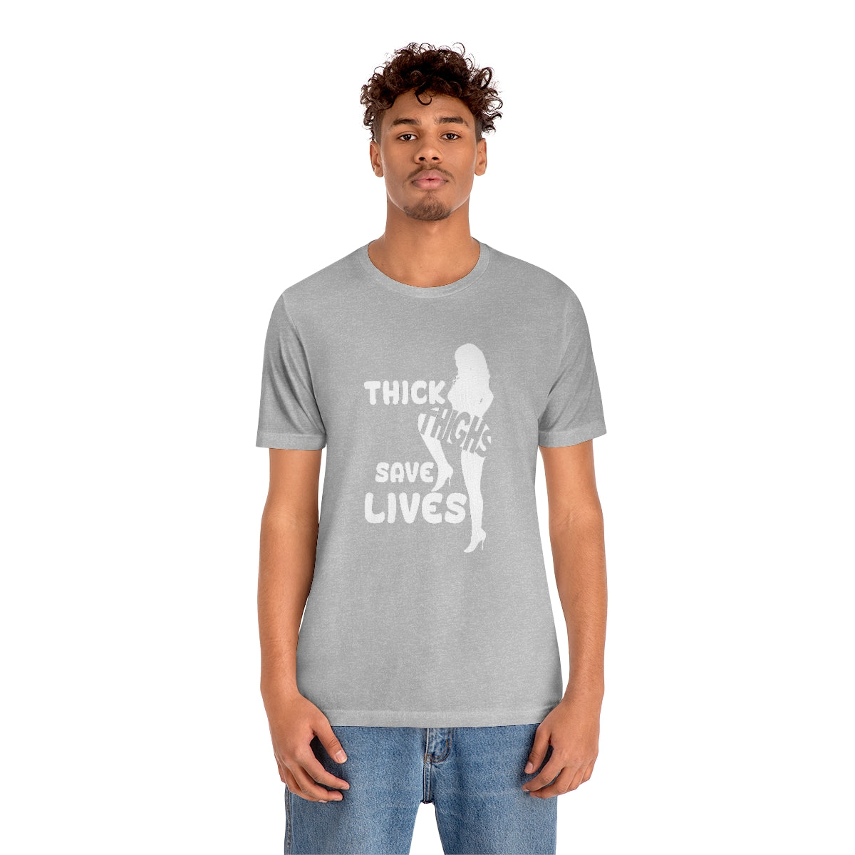 Thick Thighs- Unisex Jersey Short Sleeve Tee