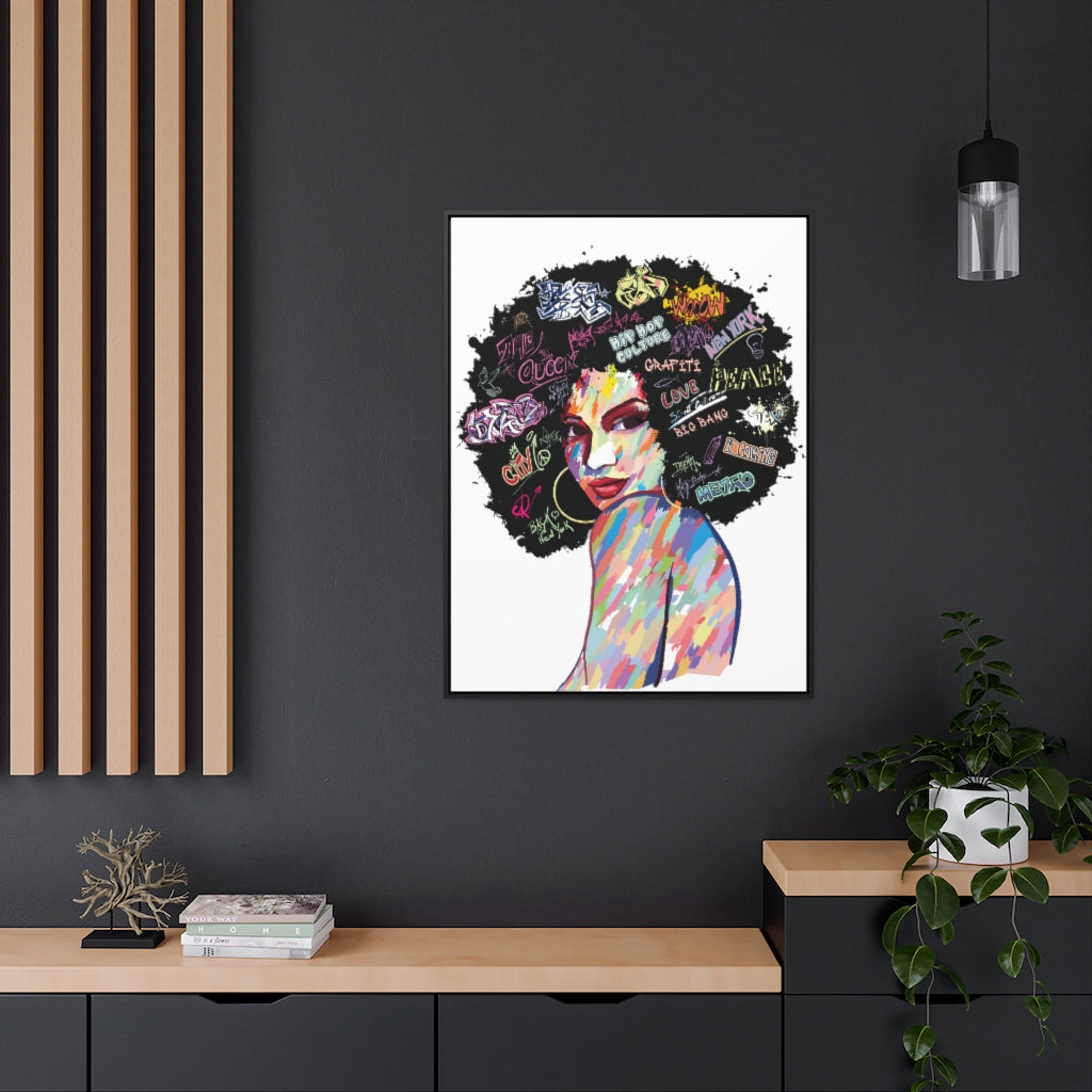 Hip Hop Queen- Gallery Canvas Wraps, Vertical Frame